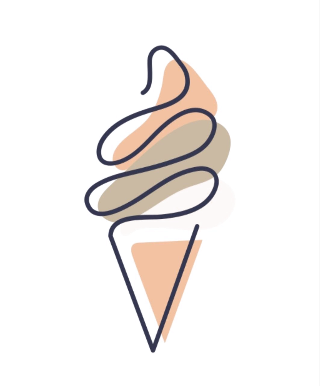 sayHelado ice cream cone illustration
